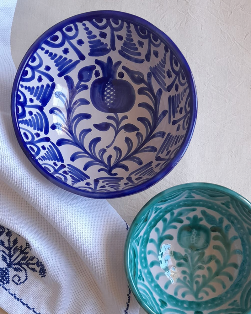 Granada Fajalauza Bowl in Blue - Set of 4 — CASA PLETÓRICA